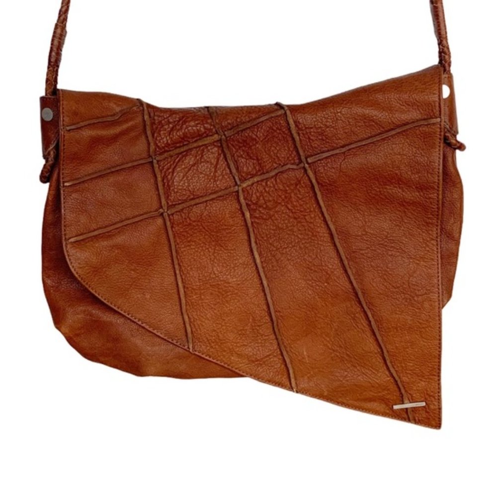 Nixon Soft Distressed Leather Front Flap Crossbody